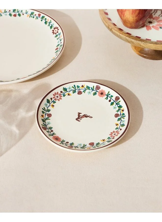 Chumbak Hangul Quarter Plate, 8" dia | Kashmir Trails