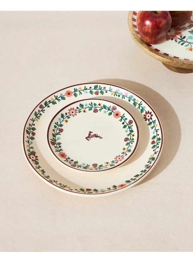 Chumbak Hangul Quarter Plate, 8" dia | Kashmir Trails