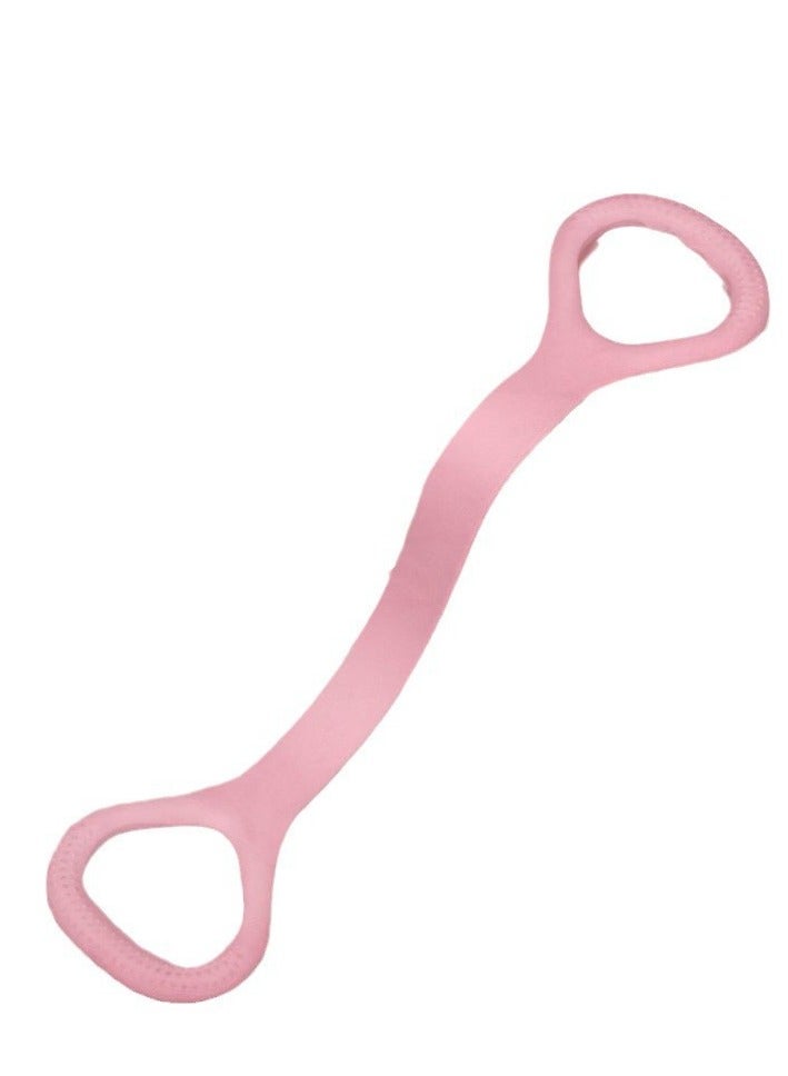 Oldzhan Yoga Belt Arm Back Shoulder Exercises Elastic Rope Stretching Fitness Belt Foot Leg And Hand Stretchers Arm Exerciser Suitable For Yoga Pilates Stretching Home Gym Exercises（pink） - Image 4