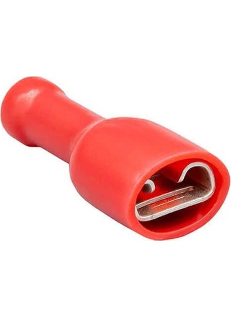 JAMESON Jffd-1638 Female Faston Type Fully Insulated Cable End (0.5-1.5 Mm - Red) (200 Pcs)  - Image 2