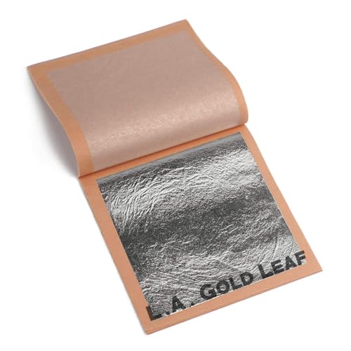 L.A. Gold Leaf Genuine Silver Booklet (1Booklet of 25 Sheets/Loose Type - Image 1