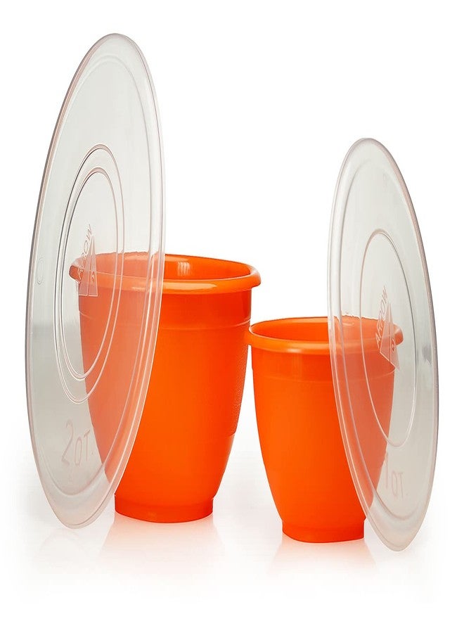 Stephanie Imports Made in USA 6-Piece Set of Prep & Store Plastic Bowls with Clear Lids (BPA-Free and Dishwasher Safe) - Orange, Red and Yellow - Image 3