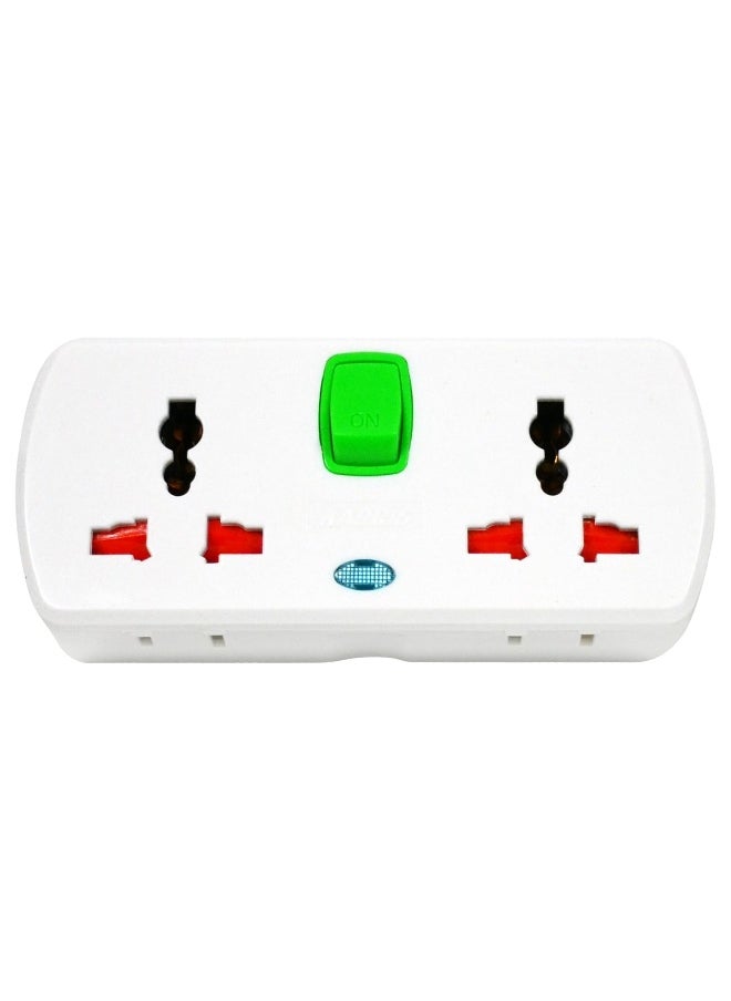 KADRIS Multi Plug Extension Socket, 2 Way Electrical Outlet Extender 3 pin UK type, Wall Charger, Universal Plug Adapter, Charging Station for Home, Office, Kitchen, With Switch  - Image 4