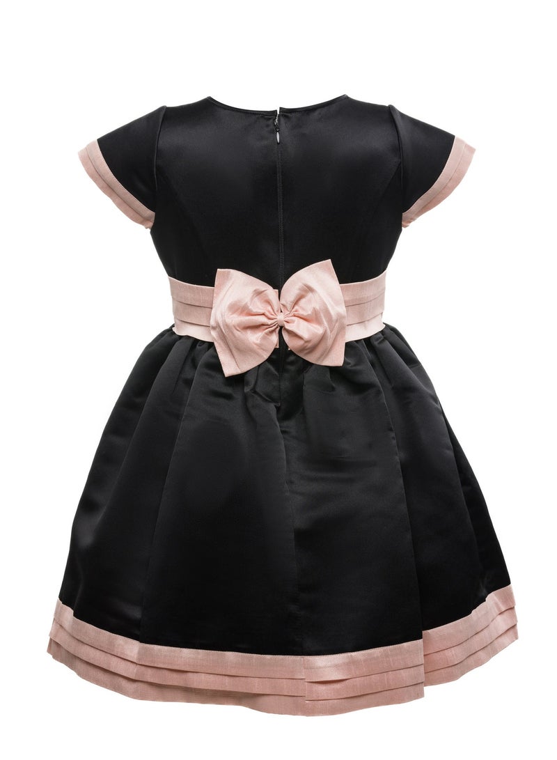 Queen STRIPY BLACKSTRIPY BLACK Girls Party Dress, Princess Dress Party Wear Wedding Evening Formal Pageant Dance Gown for Birthday Kid Girls Elegant - Image 5