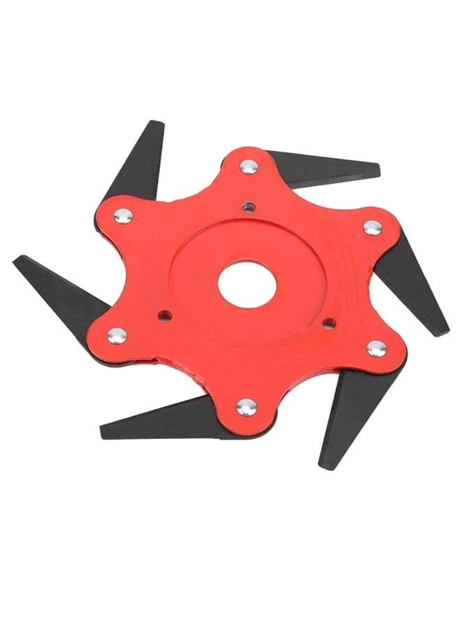 NIBEMINENT 6-Teeth Garden Grass Trimmer Head Red/Black - Image 1