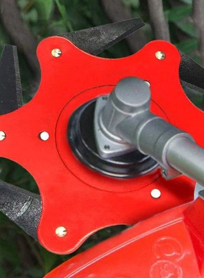 NIBEMINENT 6-Teeth Garden Grass Trimmer Head Red/Black - Image 2