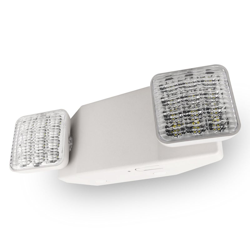 Light Fixture Industries LFI Lights - UL Certified - Hardwired LED Standard Emergency Light - Square Head - EL2WBB - Image 1