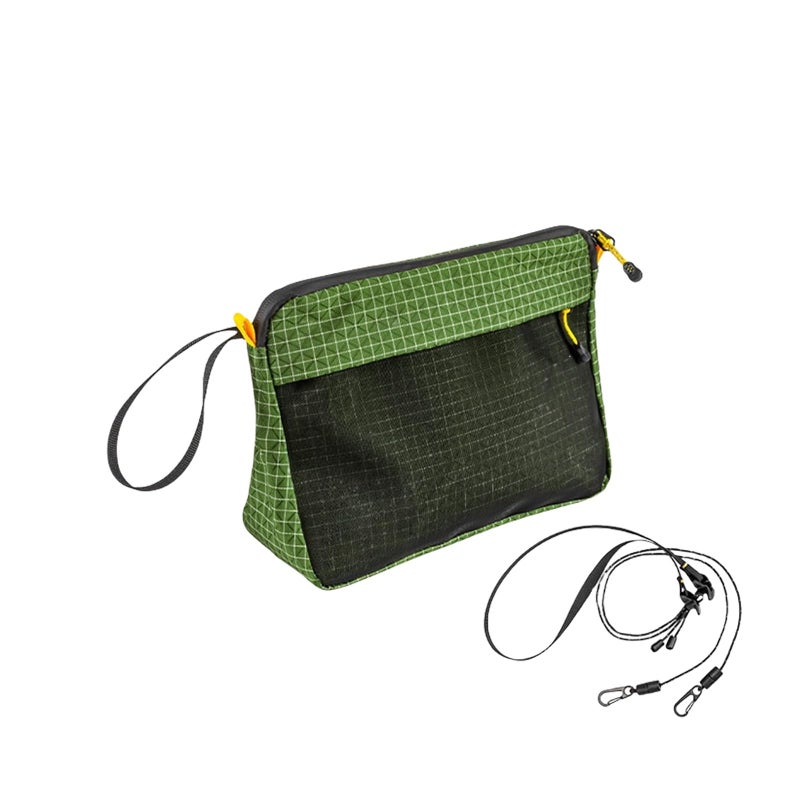 Large Capacity Green Travel Toiletry Bag With Shoulder Straps For Men And Women - Image 5
