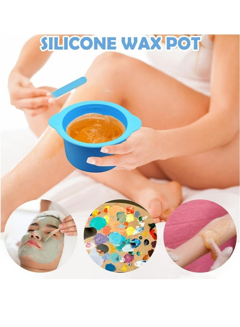 2 Pcs Silicone Non-Stick Wax Melt Warmer Liner,Wax Warmer Machine Reuse Wax Melt Warmer Wax Pot Replacement for Hair Removal - Image 5