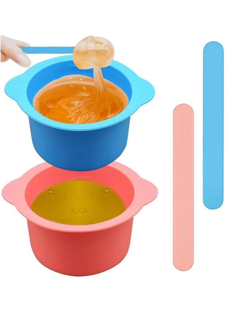 2 Pcs Silicone Non-Stick Wax Melt Warmer Liner,Wax Warmer Machine Reuse Wax Melt Warmer Wax Pot Replacement for Hair Removal - Image 1