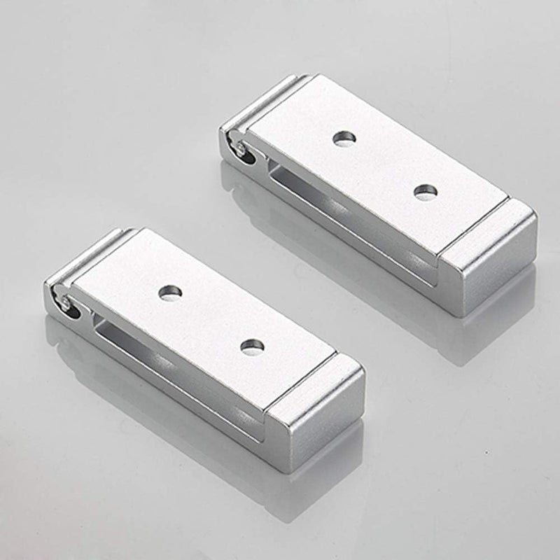 ZEYU Folding Coat Hooks, 5Pcs Wall Hooks for Hanging Coat Towel Hooks Hardware Heavy Duty Aluminum Alloy Headphone Holder Hooks No Rust Wall Mounted with Screws for Hat, Bags, Fitness Equipment (Silvery) - Image 4