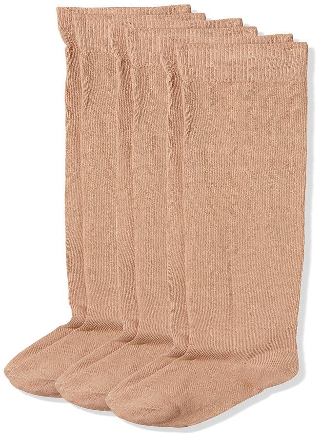 Bonjour Socks (Pack of 3)(BRO4002-03-PO3-SKIN_Beige_5-8 Years) - Image 1