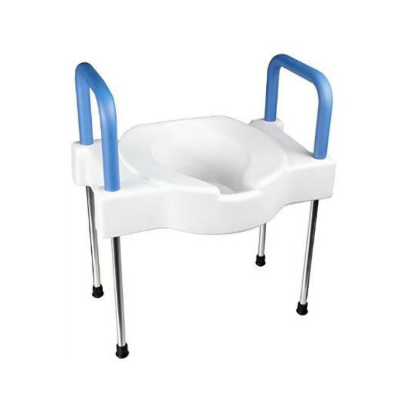SP Ableware 9155 TallEtte Elevated Toilet Seat with Extra Wide Seating Surface and Leg White