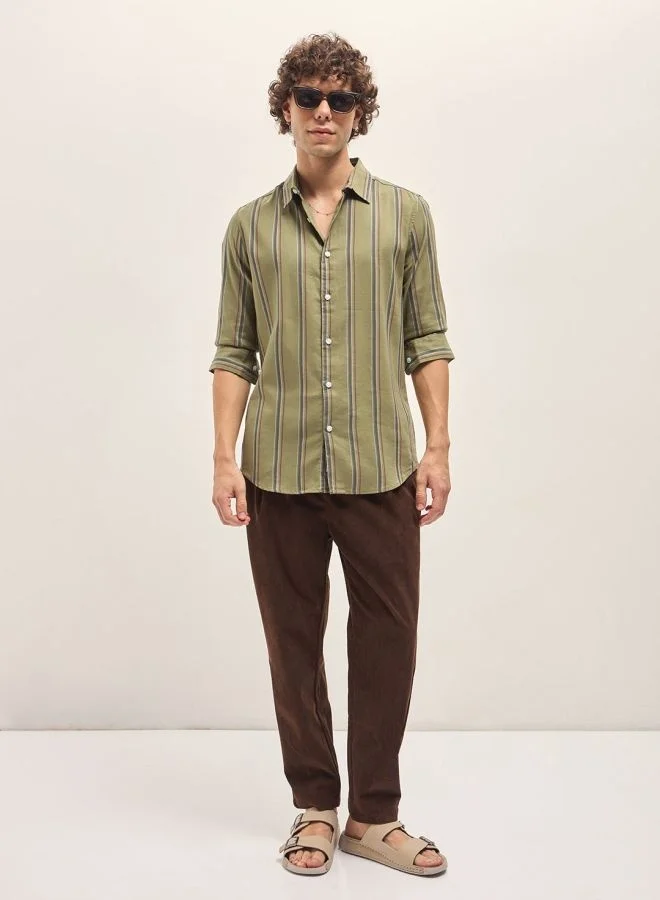 THE BEAR HOUSE Men's Shirt for Casual and Formal Wear | Classic Button-Down Style for Office, Daily Use, Travel, Events & All-Season Outfits | Versatile & Stylish Wardrobe Essential for Every Occasion