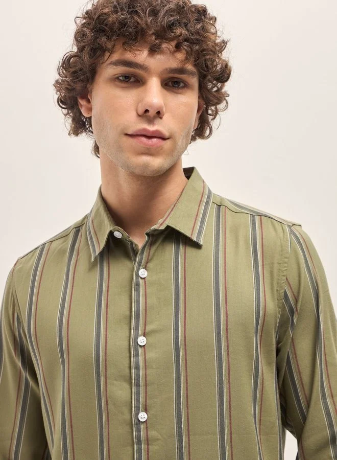 THE BEAR HOUSE Men's Shirt for Casual and Formal Wear | Classic Button-Down Style for Office, Daily Use, Travel, Events & All-Season Outfits | Versatile & Stylish Wardrobe Essential for Every Occasion