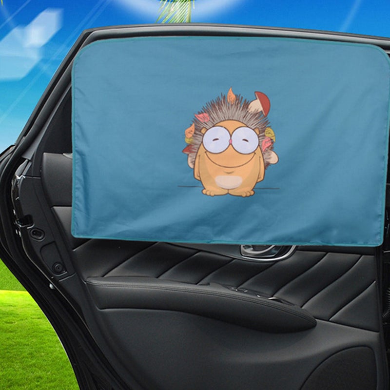 2pcs Magnetic Car Sun Shade Practical Car Rear Side Window Sunshade Car Supply - Image 4