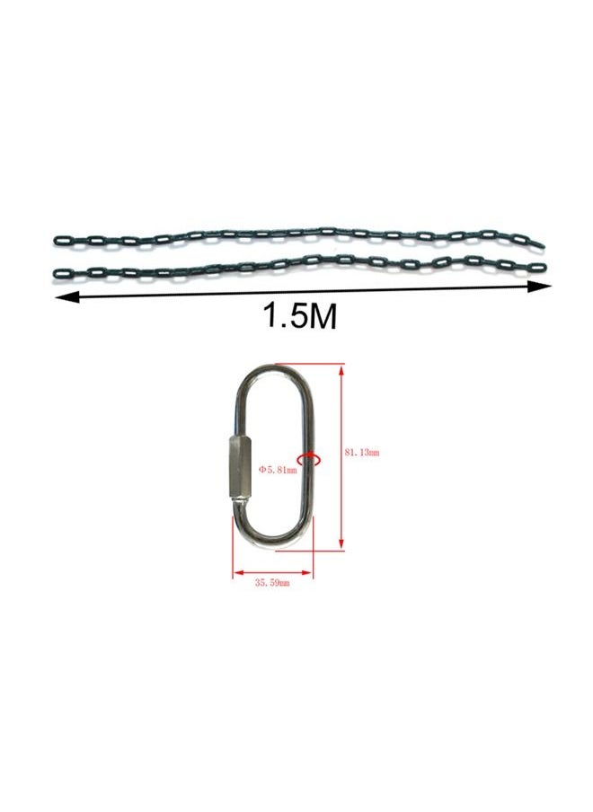 JSAITOYS High Back Full Bucket Swing With Chain And Quick Link Hook  - Image 4