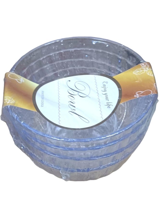 SAQOWARE - Saqoware Pack of 4 Pcs Round Acrylic Salad Bowls 5 Inch - Image 1