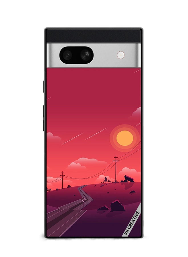 VR CREATIVE Protective Case Cover For Google Pixel 7a Nature Design Multicolour - Image 1