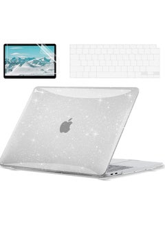 Excefore Compatible with MacBook Air 13 inch Case, Glitter Hard Case, with Retina Display Touch ID, Case + TPU Keyboard Cover + Screen Protector for 2022 2021-2018 M1 A2337 A2179 A1932  - Image 1