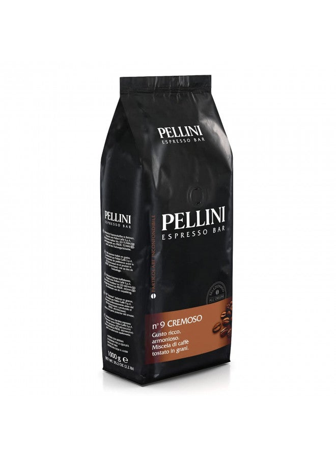 Pellini No.9 Cremeso Roasted Coffee Beans 1kg - Image 2