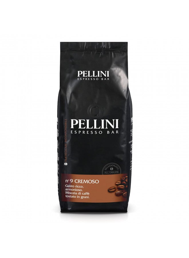 Pellini No.9 Cremeso Roasted Coffee Beans 1kg - Image 1