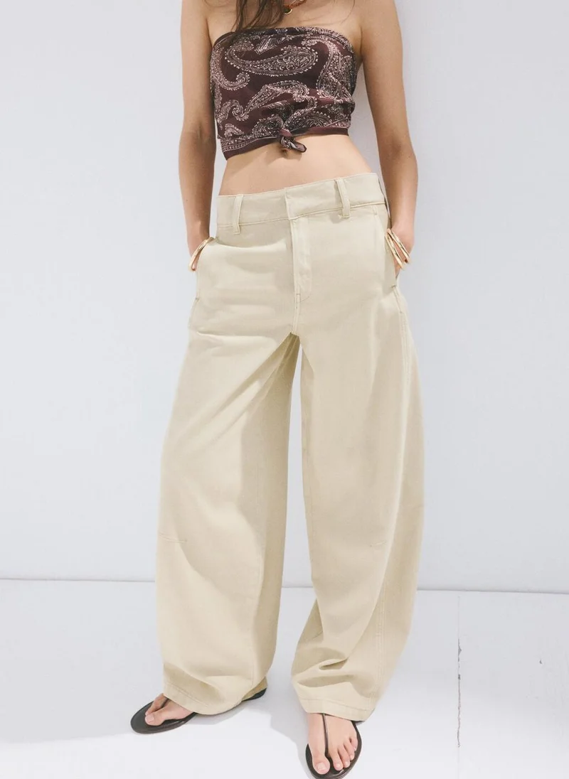 مانجو Balloon Jeans With Seams