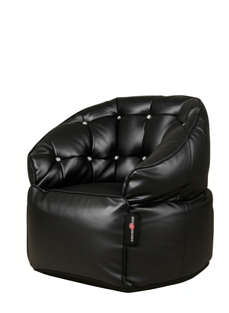 بين تو جو كرسي بين باج جلد - اسود - Image 1