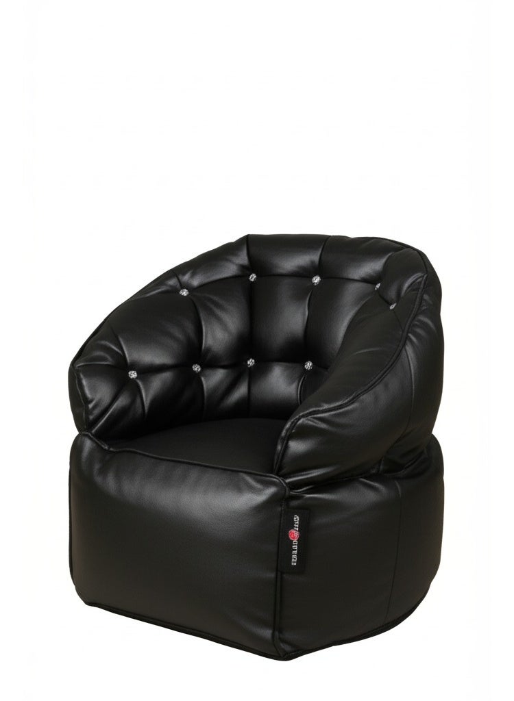 بين تو جو كرسي بين باج جلد - اسود - Image 3