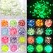LuckForever 12 Colors Night Glow Chunky Glitters Flakes Luminous Neon Powder Glitter Sequins for Acrylic NailsCraftsResinMakeupFestival - Image 2