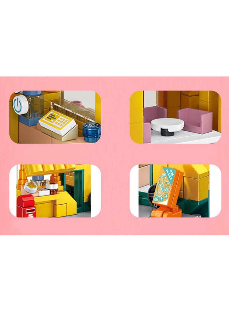 Loquat Lion Grocery Store Model Set Building Blocks Creative Diy Assembly Simulation Building Assembly Toys Children Adult Home Furnishings - Image 2