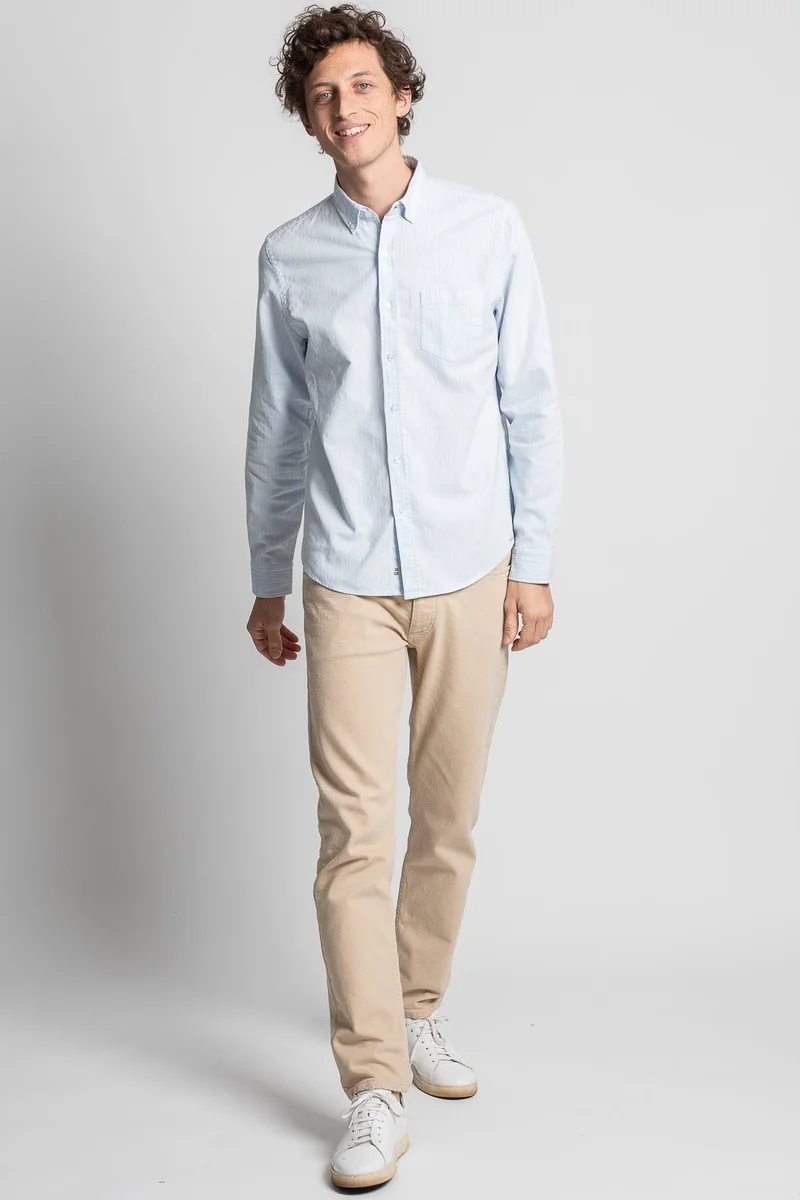 Jaqk La Tropezienne (The Tropezian) - Light Blue Linen Shirt