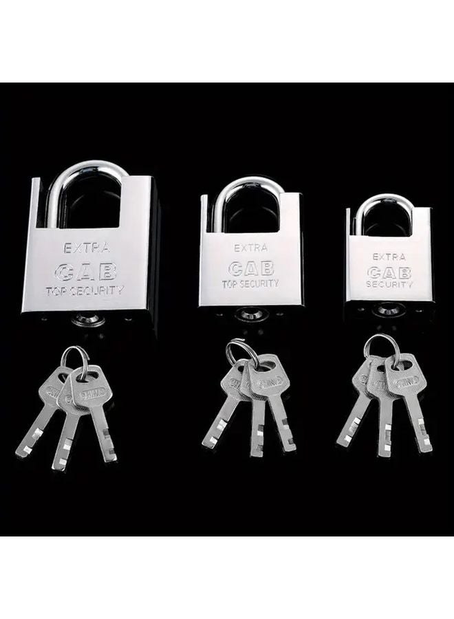 40mm Heavy Duty Padlock Reinforced Locking Mechanism 3 Keys Commercial Industrial Use - Image 2