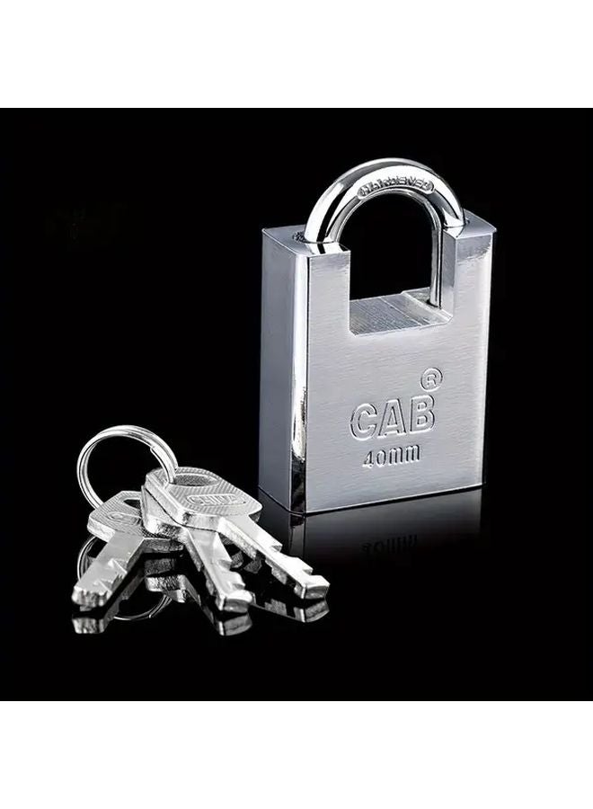 40mm Heavy Duty Padlock Reinforced Locking Mechanism 3 Keys Commercial Industrial Use - Image 3