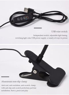 DUNISO USB clip plant growth light, 2 lamp heads, timed full spectrum, succulent herb seedling supplement light, LED plant growth light, used to promote plant growth  - Image 5