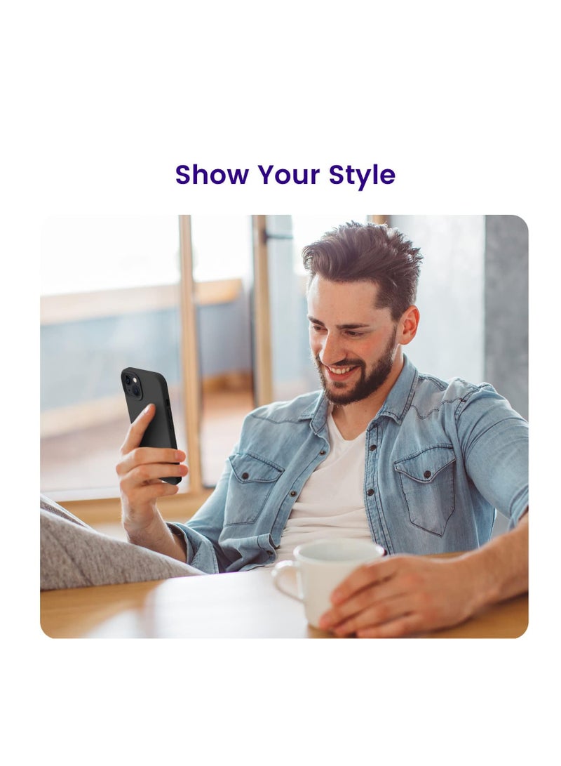 Compatible with iPhone 15 Plus/iPhone 14 Plus Case 6.7", Slim Liquid Silicone 3 Layers Soft Gel Rubber Cover Protective Phone Case with... - Image 3