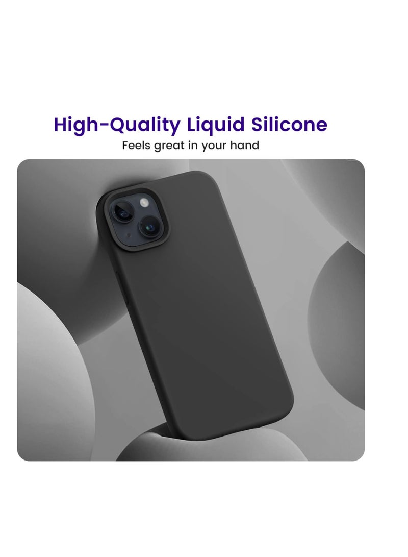 Compatible with iPhone 15 Plus/iPhone 14 Plus Case 6.7", Slim Liquid Silicone 3 Layers Soft Gel Rubber Cover Protective Phone Case with... - Image 2
