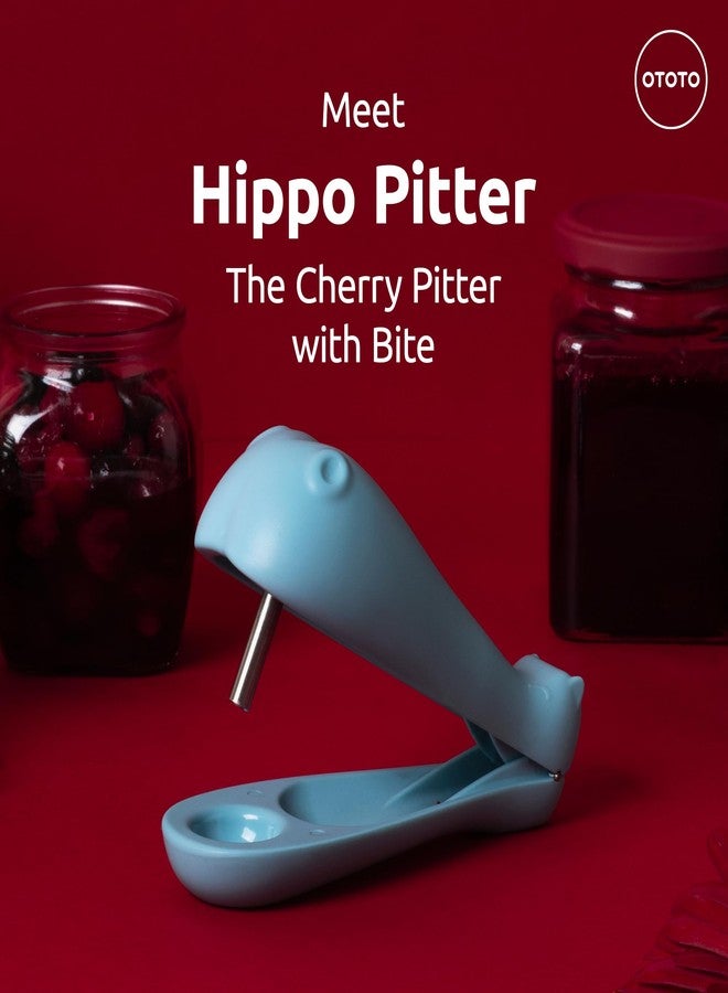 OTOTO Hippo Pitter – Cherry Pitter Tool Shaped Like a Hippo, Fun Olive Pitter for Easy Pitting, Quirky Kitchen Gadget, Perfect for Gifting - Image 2