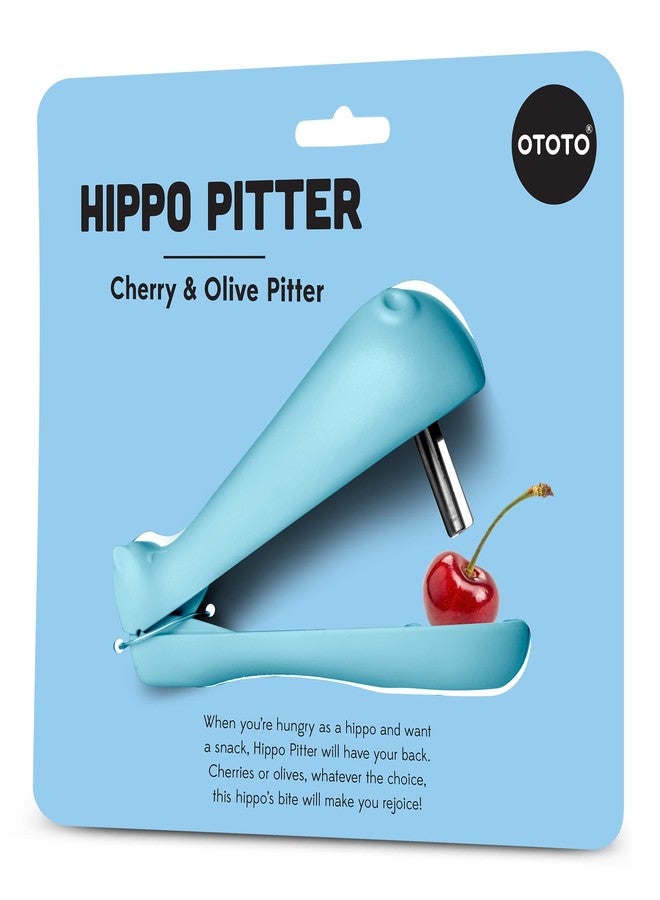 OTOTO Hippo Pitter – Cherry Pitter Tool Shaped Like a Hippo, Fun Olive Pitter for Easy Pitting, Quirky Kitchen Gadget, Perfect for Gifting - Image 1
