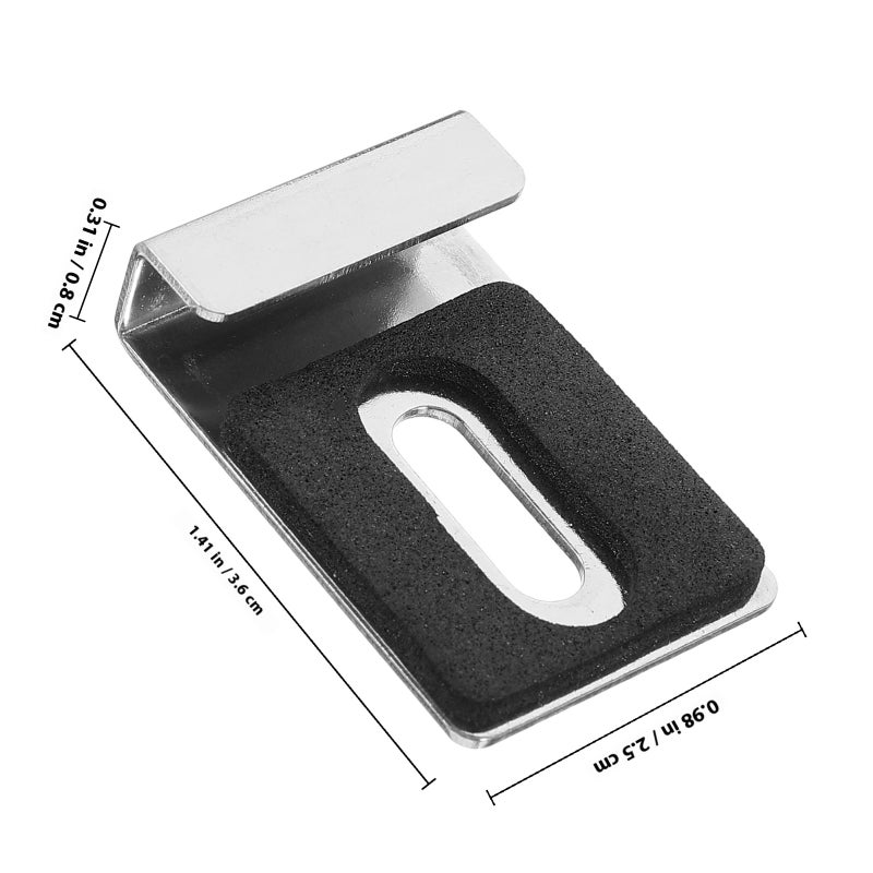 4pcs Mirror Clips Wall Mounting Mirror Holder Clips Frameless Mirror Retainer Clips - Image 2