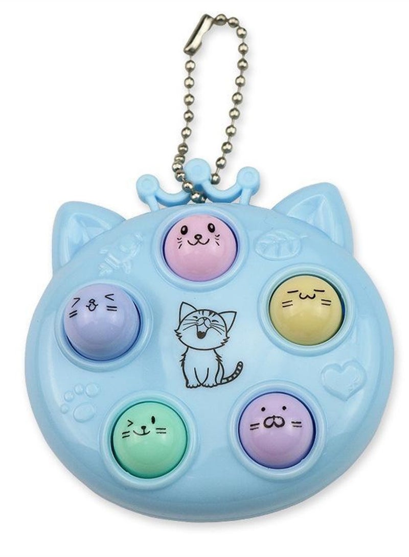 3pcs Mini handheld whack-a-mole toy game console decompression keychain cute cartoon creative toy - Image 2