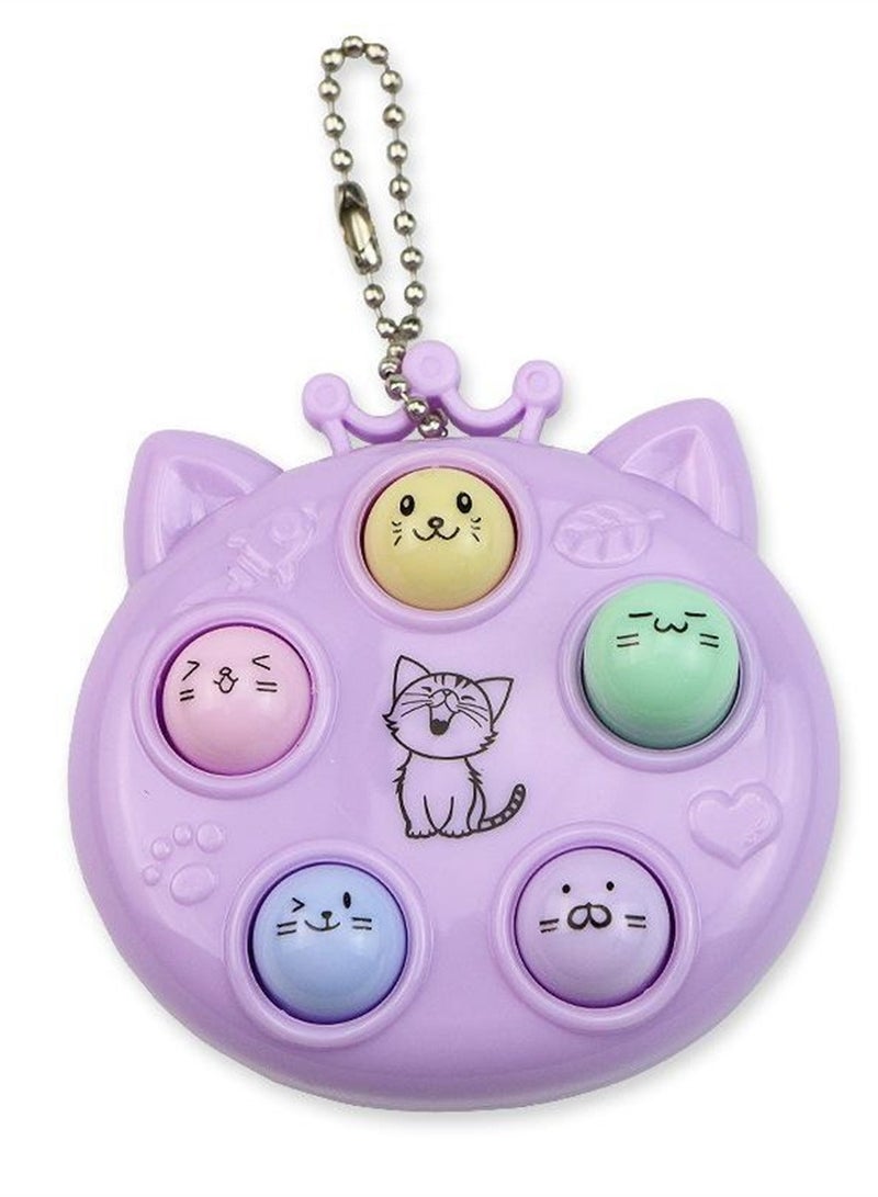 3pcs Mini handheld whack-a-mole toy game console decompression keychain cute cartoon creative toy - Image 3