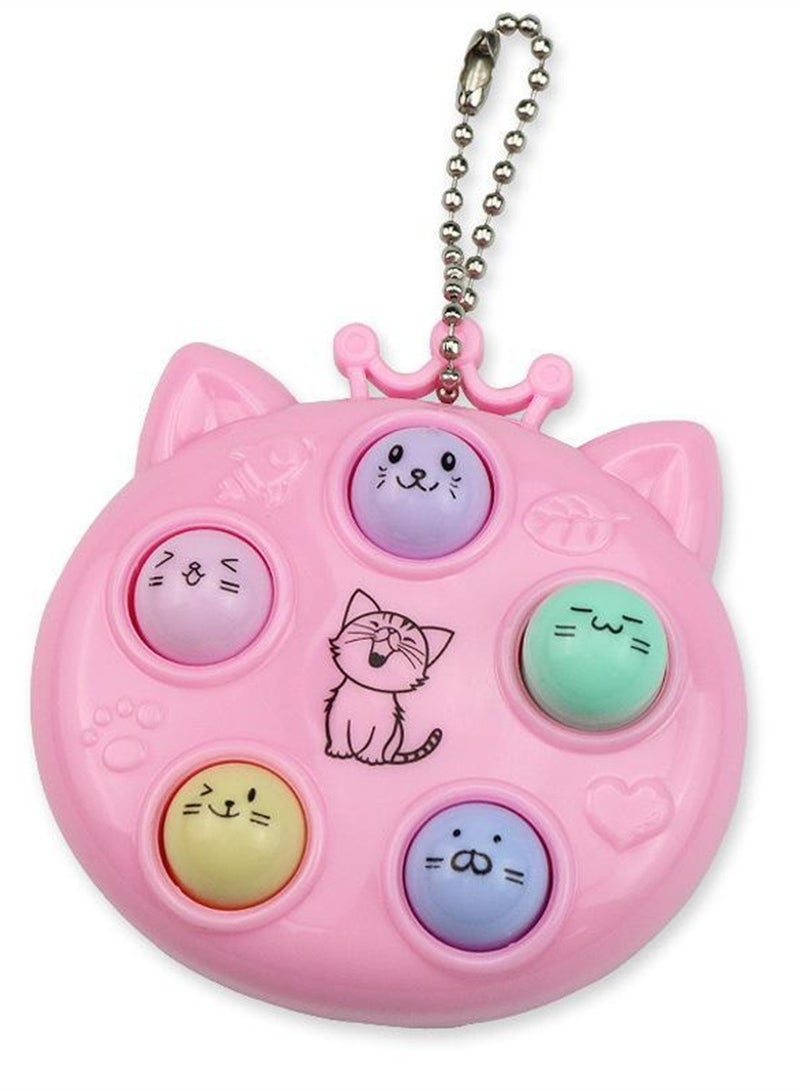 3pcs Mini handheld whack-a-mole toy game console decompression keychain cute cartoon creative toy - Image 4