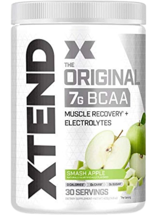 XTEND Original BCAA Powder Zero Sugar With Electrolytes for Hydration & Muscle Repair, Post-Workout Supplement,  Green Apple Flavors - 30 Servings - Image 1
