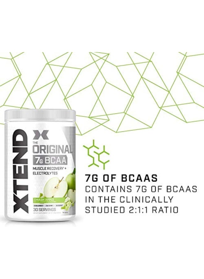 XTEND Original BCAA Powder Zero Sugar With Electrolytes for Hydration & Muscle Repair, Post-Workout Supplement,  Green Apple Flavors - 30 Servings - Image 3