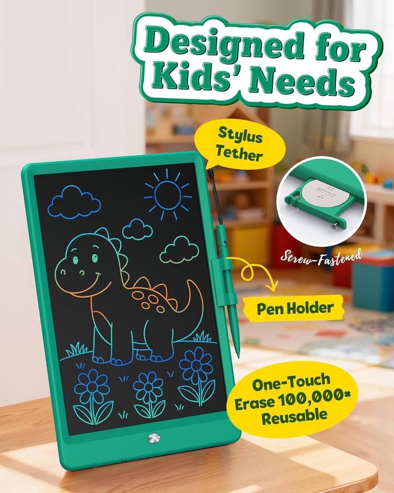 bravokids ألواح رسم مقاس 10 بوصات باللون الأخضر الداكن - Image 4