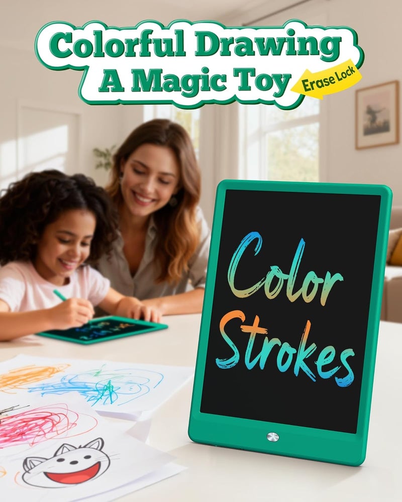 bravokids ألواح رسم مقاس 10 بوصات باللون الأخضر الداكن - Image 5