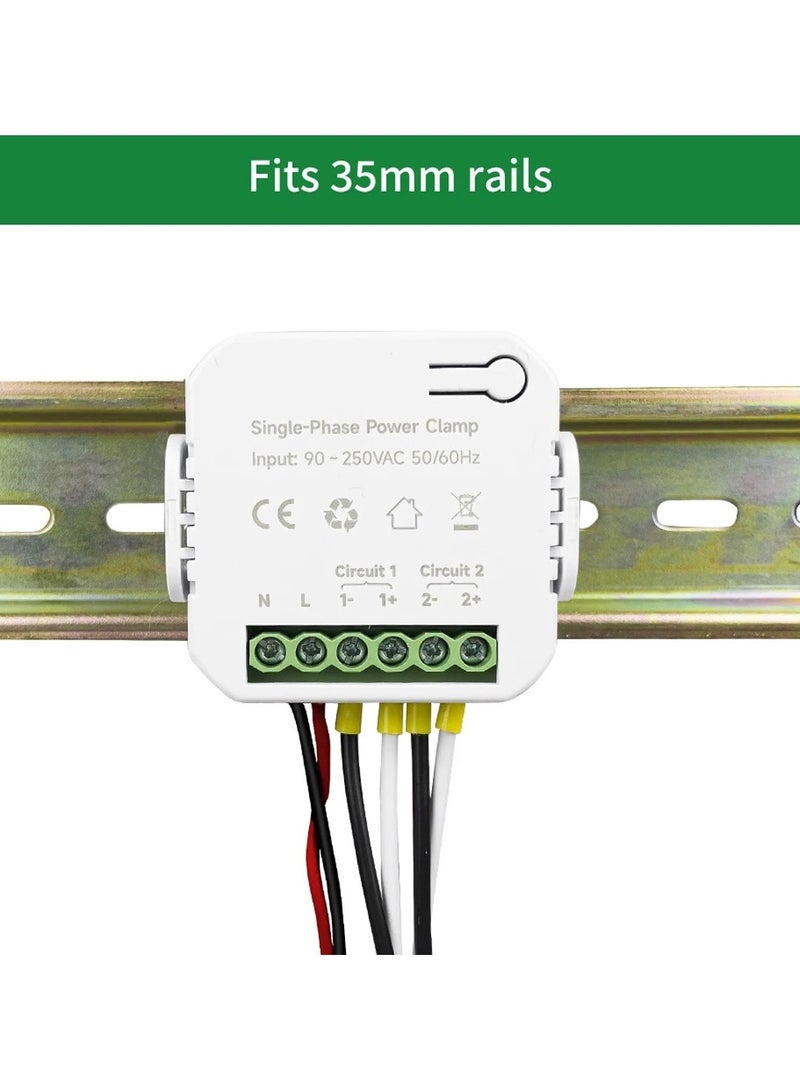 AROAQ Tuya Wifi Single-phase Energy Meter 80A with CT Clamp Cellphone App Kwh Power Consumption Monitor Electricity Statistics 90- 250VAC 50/60Hz - Image 2