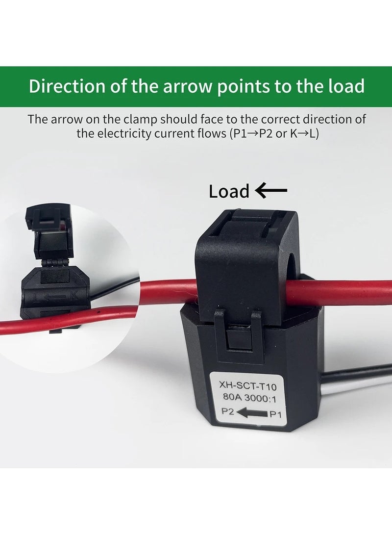 AROAQ Tuya Wifi Single-phase Energy Meter 80A with CT Clamp Cellphone App Kwh Power Consumption Monitor Electricity Statistics 90- 250VAC 50/60Hz - Image 3