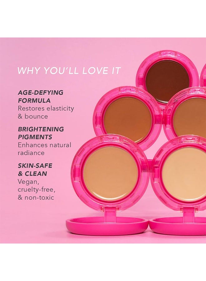 EELHOE Peptide Bounce Foundation ， Anti-Aging Vegan Makeup with Firming Peptides, Medium Buildable Coverage, Blurs Wrinkles & Smooths Skin Texture - Clean Formula for Mature Skin 20g，# Ivory White - Image 5